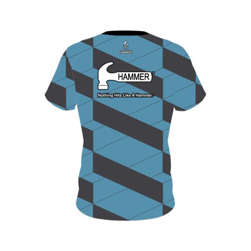 Hammer Blue Slanted CoolWick Bowling Jersey - Image 2