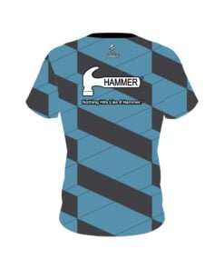 Alternative view of Hammer Blue Slanted CoolWick Bowling Jersey