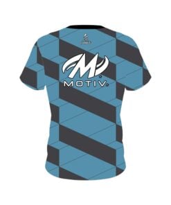 Alternative view of Motiv Blue Slanted CoolWick Bowling Jersey