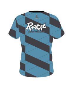 Alternative view of Radical Blue Slanted CoolWick Bowling Jersey