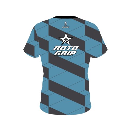 Roto Grip Blue Slanted CoolWick Bowling Jersey - Image 2