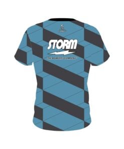 Alternative view of Storm Blue Slanted CoolWick Bowling Jersey