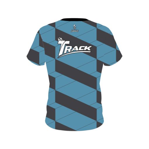 Track Blue Slanted CoolWick Bowling Jersey - Image 2