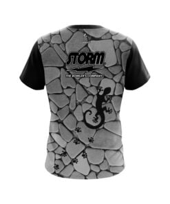 Alternative view of Storm Gravel Gecko CoolWick Bowling Jersey