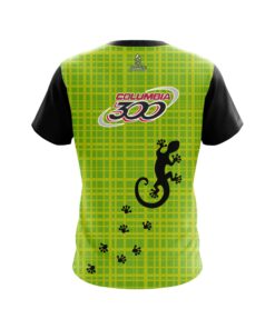 Alternative view of Columbia 300 Lime Plaid Gecko CoolWick Bowling Jersey