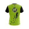 DV8 Lime Plaid Gecko CoolWick Bowling Jersey - Image 2