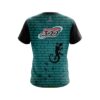 Columbia 300 Turq Bricks Gecko CoolWick Bowling Jersey - Image 2