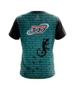 Alternative view of Columbia 300 Turq Bricks Gecko CoolWick Bowling Jersey