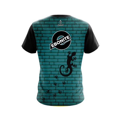 Ebonite Turq Bricks Gecko CoolWick Bowling Jersey - Image 2