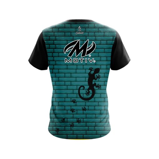 Motiv Turq Bricks Gecko CoolWick Bowling Jersey - Image 2