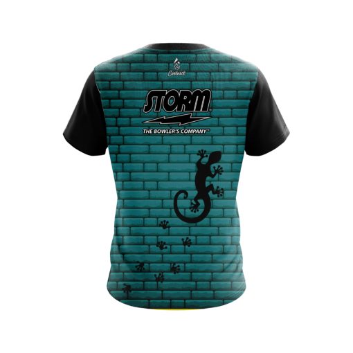 Storm Turq Bricks Gecko CoolWick Bowling Jersey - Image 2