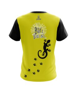 Alternative view of Big Bowling Yellow Gecko CoolWick Bowling Jersey