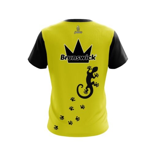 Brunswick Yellow Gecko Coolwick Bowling Jersey - Image 2