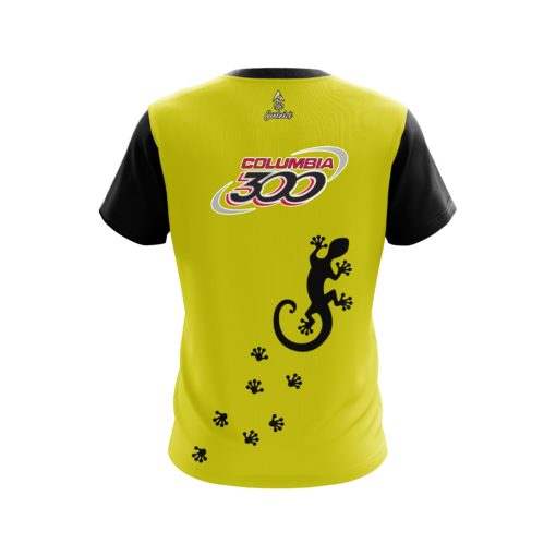 Columbia 300 Yellow Gecko CoolWick Bowling Jersey - Image 2