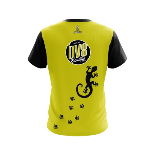 DV8 Yellow Gecko CoolWick Bowling Jersey - Image 2