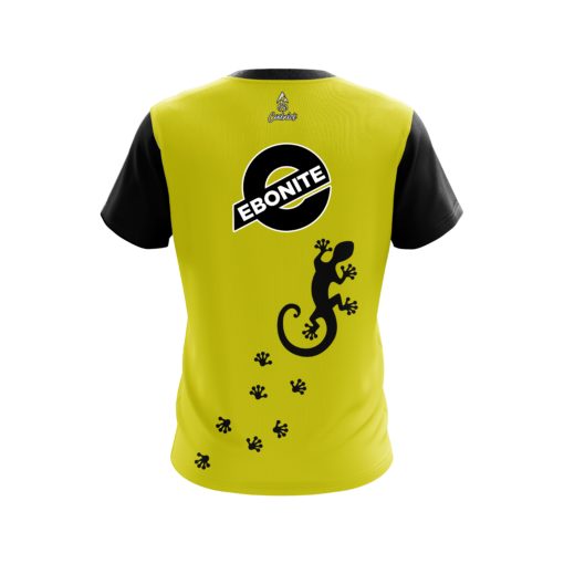 Ebonite Yellow Gecko CoolWick Bowling Jersey - Image 2