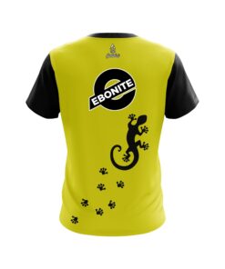 Alternative view of Ebonite Yellow Gecko CoolWick Bowling Jersey
