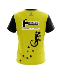 Alternative view of Hammer Yellow Gecko CoolWick Bowling Jersey
