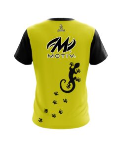 Alternative view of Motiv Yellow Gecko CoolWick Bowling Jersey
