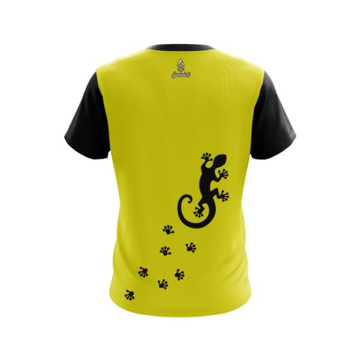 Plain Yellow Gecko CoolWick Bowling Jersey - Image 2