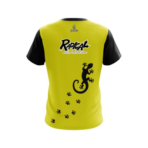 Radical Yellow Gecko CoolWick Bowling Jersey - Image 2