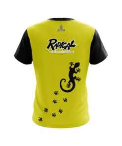 Alternative view of Radical Yellow Gecko CoolWick Bowling Jersey