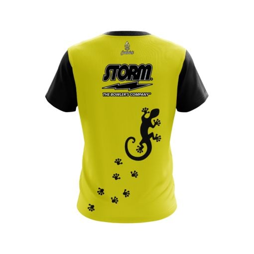 Storm Yellow Gecko CoolWick Bowling Jersey - Image 2