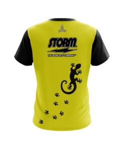 Alternative view of Storm Yellow Gecko CoolWick Bowling Jersey