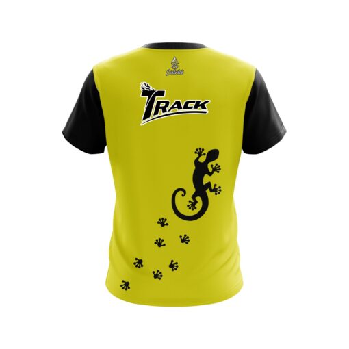 Track Yellow Gecko CoolWick Bowling Jersey - Image 2
