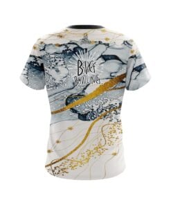 Alternative view of Big Bowling Gold Granite CoolWick Bowling Jersey