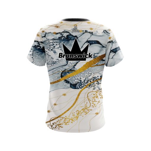 Brunswick Gold Granite Coolwick Bowling Jersey - Image 2