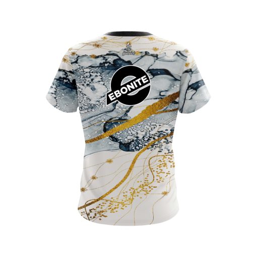 Ebonite Gold Granite CoolWick Bowling Jersey - Image 2