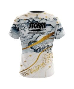Alternative view of Storm Gold Granite CoolWick Bowling Jersey