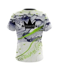 Alternative view of Brunswick Lime Green Granite Coolwick Bowling Jersey