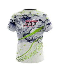 Alternative view of Columbia 300 Lime Green Granite CoolWick Bowling Jersey
