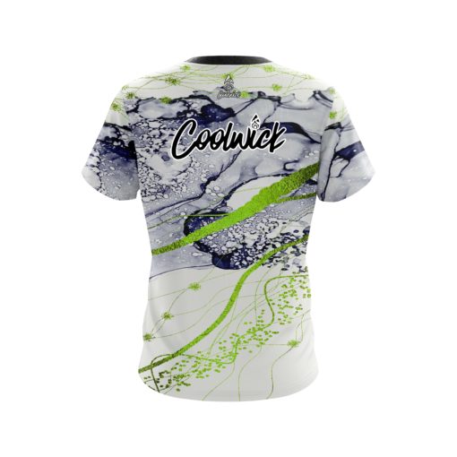 Signature Lime Green Granite CoolWick Bowling Jersey - Image 2
