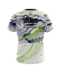 Alternative view of Storm Lime Green Granite CoolWick Bowling Jersey