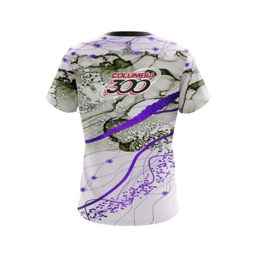 Columbia 300 Purple Granite CoolWick Bowling Jersey - Image 2