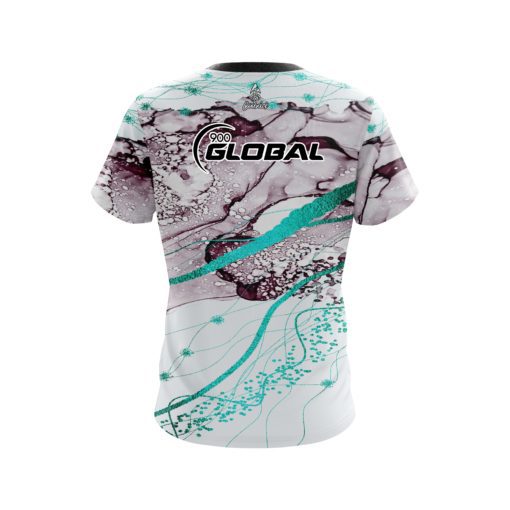 900 Global Teal Granite CoolWick Bowling Jersey - Image 2