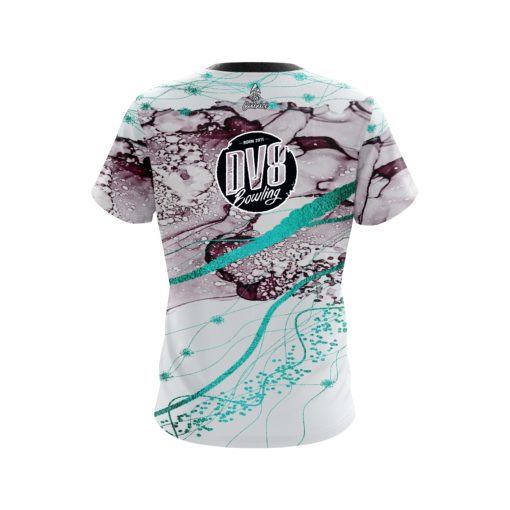 DV8 Teal Granite CoolWick Bowling Jersey - Image 2