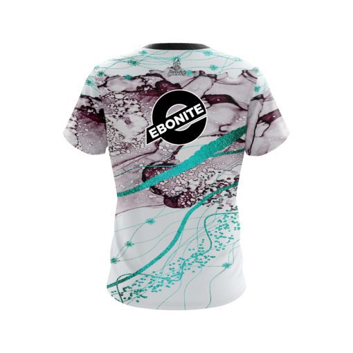 Ebonite Teal Granite CoolWick Bowling Jersey - Image 2