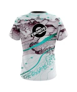 Alternative view of Ebonite Teal Granite CoolWick Bowling Jersey