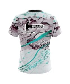 Alternative view of Hammer Teal Granite CoolWick Bowling Jersey