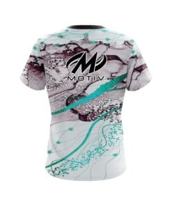 Alternative view of Motiv Teal Granite CoolWick Bowling Jersey