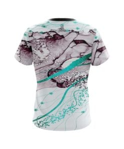 Alternative view of Plain Teal Granite CoolWick Bowling Jersey