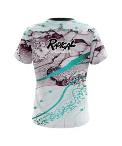 Alternative view of Radical Teal Granite CoolWick Bowling Jersey
