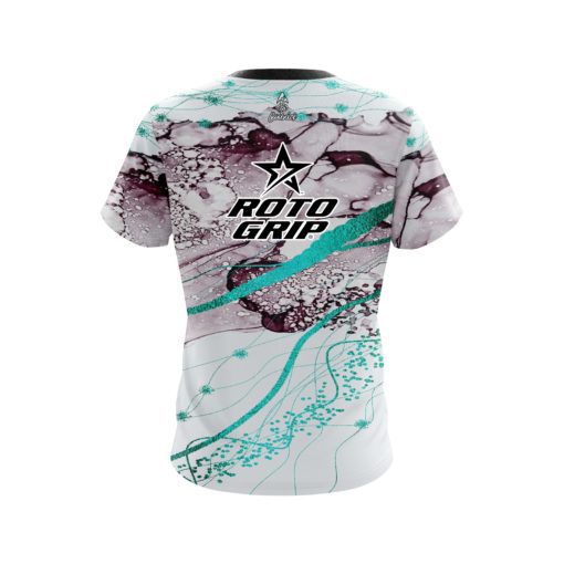 Roto Grip Teal Granite CoolWick Bowling Jersey - Image 2