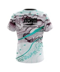 Alternative view of Storm Teal Granite CoolWick Bowling Jersey