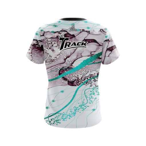 Track Teal Granite CoolWick Bowling Jersey - Image 2
