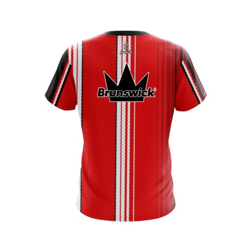 Brunswick Red Landslide Coolwick Bowling Jersey - Image 2